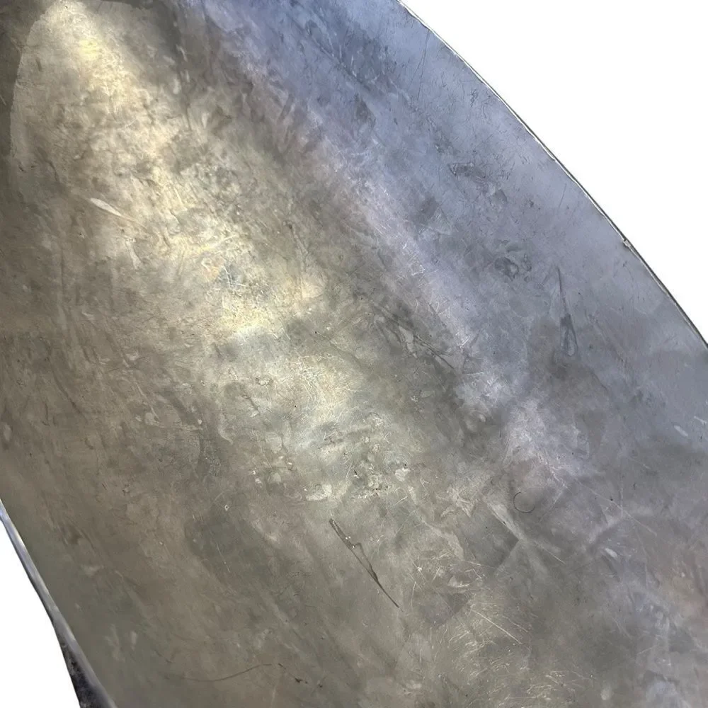 Palmer Smith Art Deco Machine Age Centerpiece Footed Bowl Hammered Aluminum